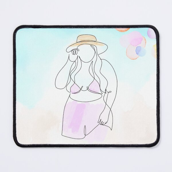 Item preview, Watercolor Single Line Art Woman designed and sold by LenkaDesign.