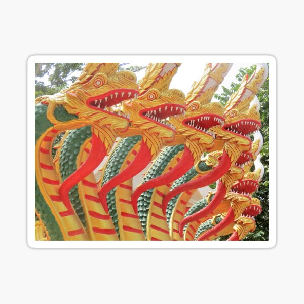 Naga Statue, Thailand Sticker