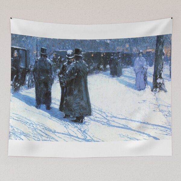 Item preview, Childe Hassam Cab Stand At Night Madison Square New York designed and sold by Vintage Designs +.