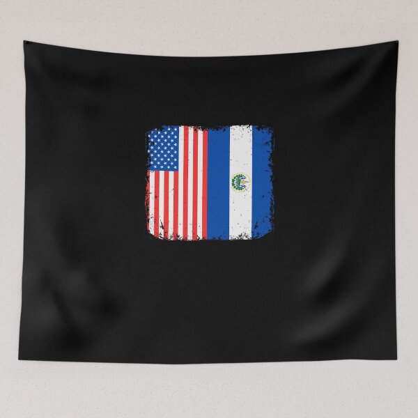 Item preview, American Salvadorian Flag For Salvadoran Roots Salvadoreños designed and sold by Nessshirts.