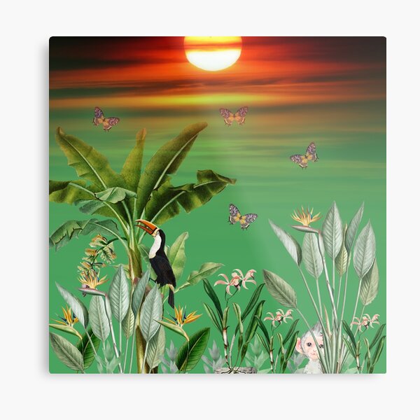 The Jungle Is Filled With Exotic Beauty Metal Print