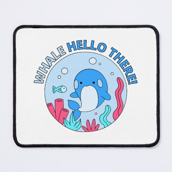 Item preview, Whale Hello There - Cute Cartoon Light Blue Orca Whale Pack of 6s designed and sold by Cawaiico.