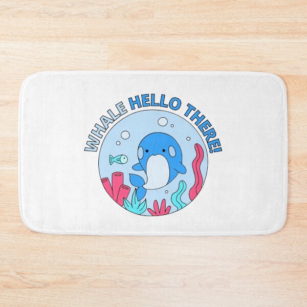 Item preview, Whale Hello There - Cute Cartoon Light Blue Orca Whale Pack of 6s designed and sold by Cawaiico.