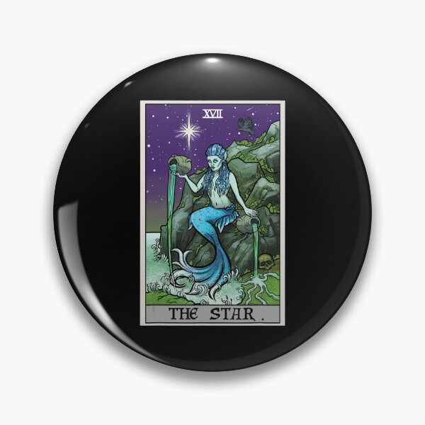 Item preview, The Star Mermaid Cauldrons XVII Tarot Card designed and sold by Afton Mann.