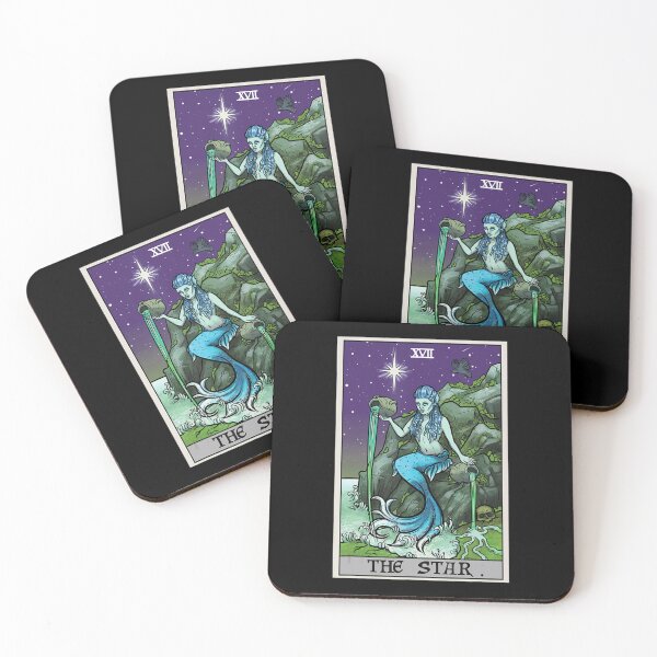 Item preview, The Star Mermaid Cauldrons XVII Tarot Card designed and sold by Afton Mann.