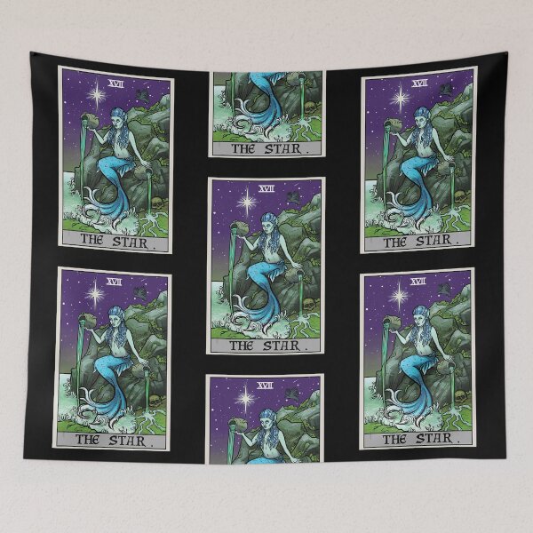 Item preview, The Star Mermaid Cauldrons XVII Tarot Card designed and sold by Afton Mann.