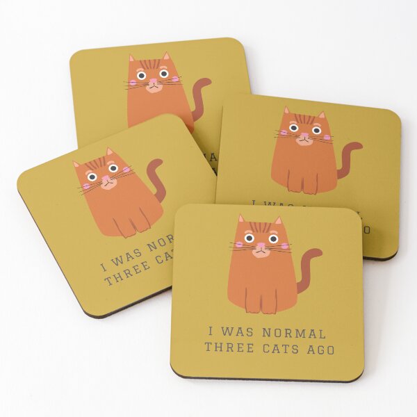 Item preview, I WAS NORMAL THREE CATS AGO designed and sold by AuthenticFit.