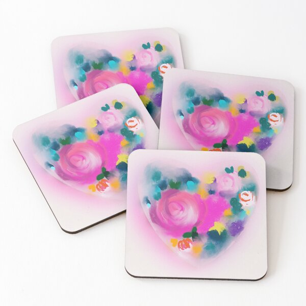 Item preview, Abstract heart- glowing pink  designed and sold by Urvashi Patel.