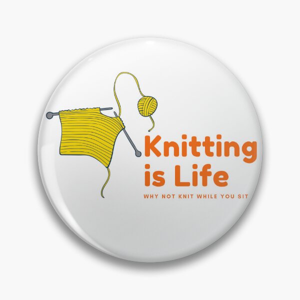 Item preview, Knitting is Life designed and sold by SAVV-Y.