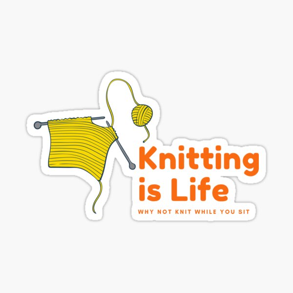 Item preview, Knitting is Life designed and sold by SAVV-Y.