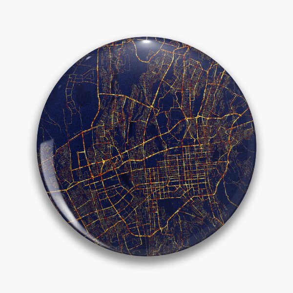 Item preview, Almaty, Kazakhstan Map  - City At Night designed and sold by deMAP.