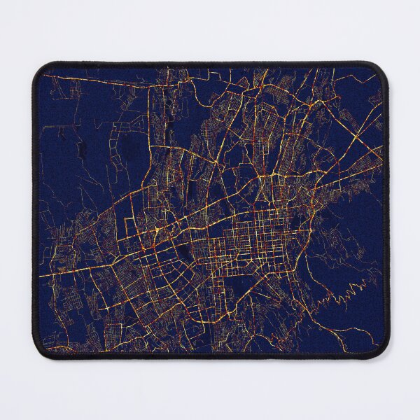 Item preview, Almaty, Kazakhstan Map  - City At Night designed and sold by deMAP.