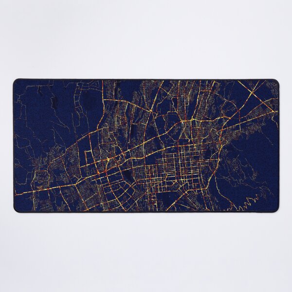 Item preview, Almaty, Kazakhstan Map  - City At Night designed and sold by deMAP.