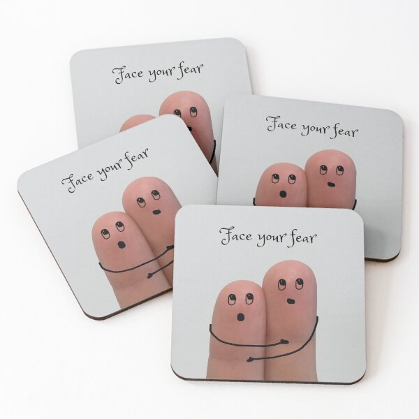 Item preview, Face your fear - Motivational phrases designed and sold by DigitalArtTrend.