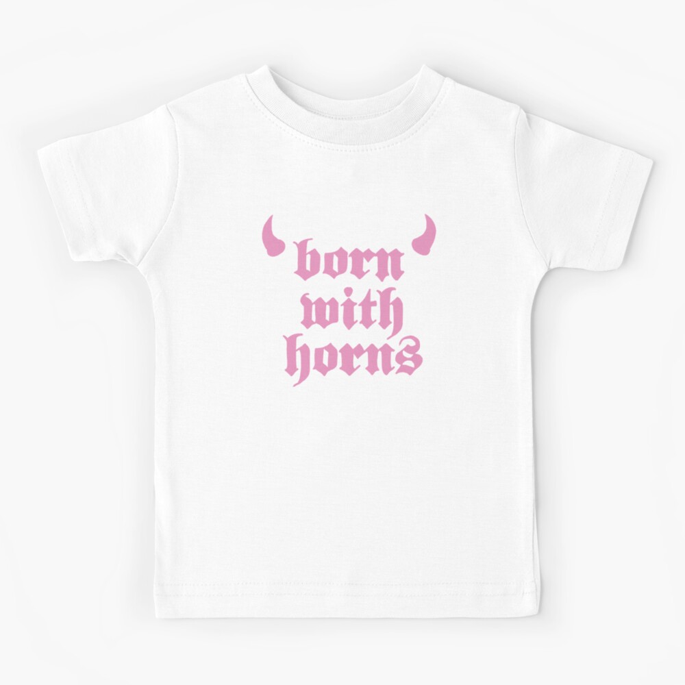 "Machine Gun Kelly MGK Born with horns" Kids TShirt by seethat226