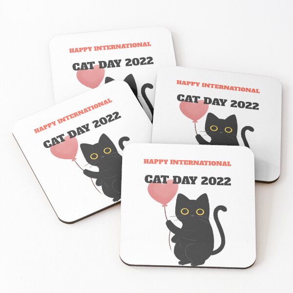 Item preview, HAPPY INTERNATIONAL CAT DAY 2022, Black Cat designed and sold by avit1.