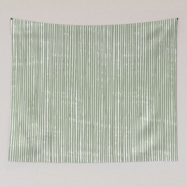 Item preview, Amazonian Abstract Stripes, Sage Green Aesthetics and White designed and sold by meggydesigns.