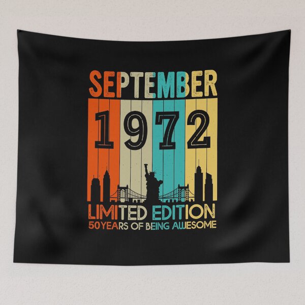 Item preview, September 1972 Limited Edition 50 Years Of Being Awesome designed and sold by AraJordeStore.