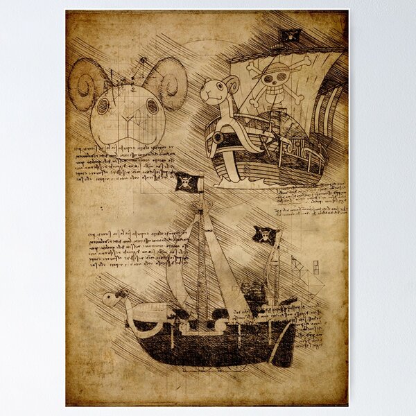 One Piece Going Merry Art Board Print for Sale by haida-hasn