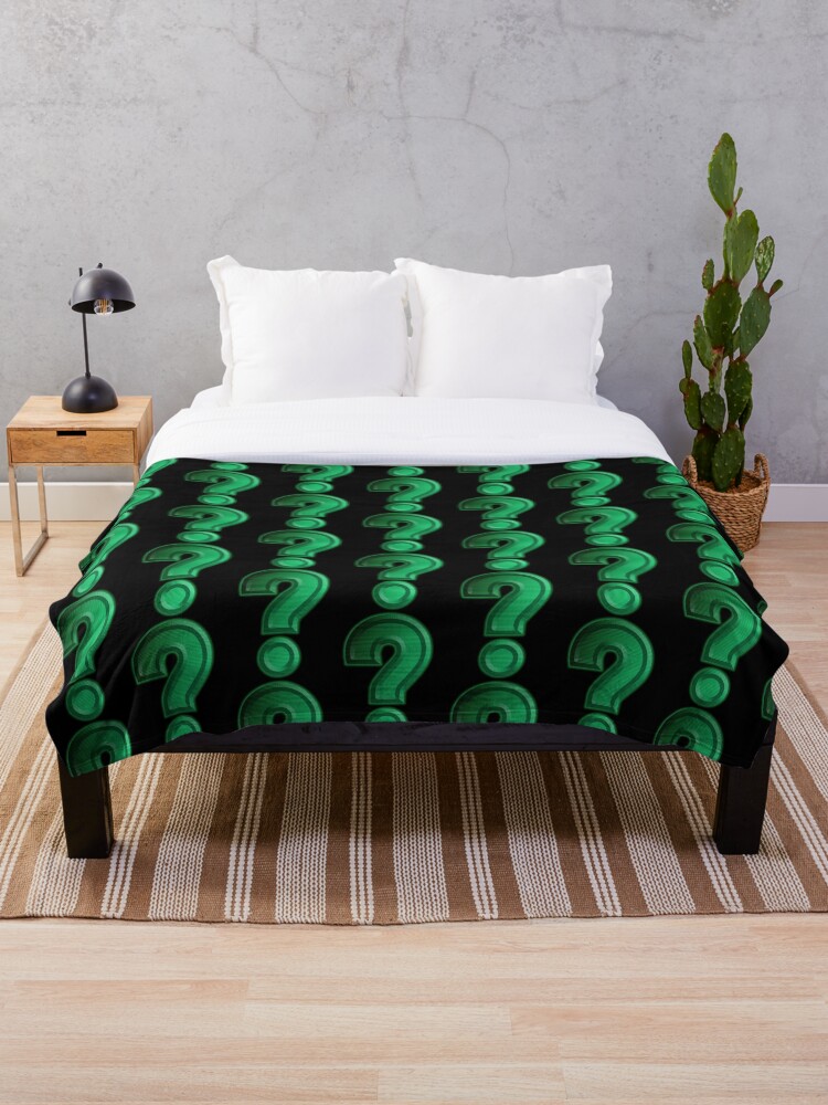 Thumbnail 1 of 6, Throw Blanket, Riddler designed and sold by KalEl7.