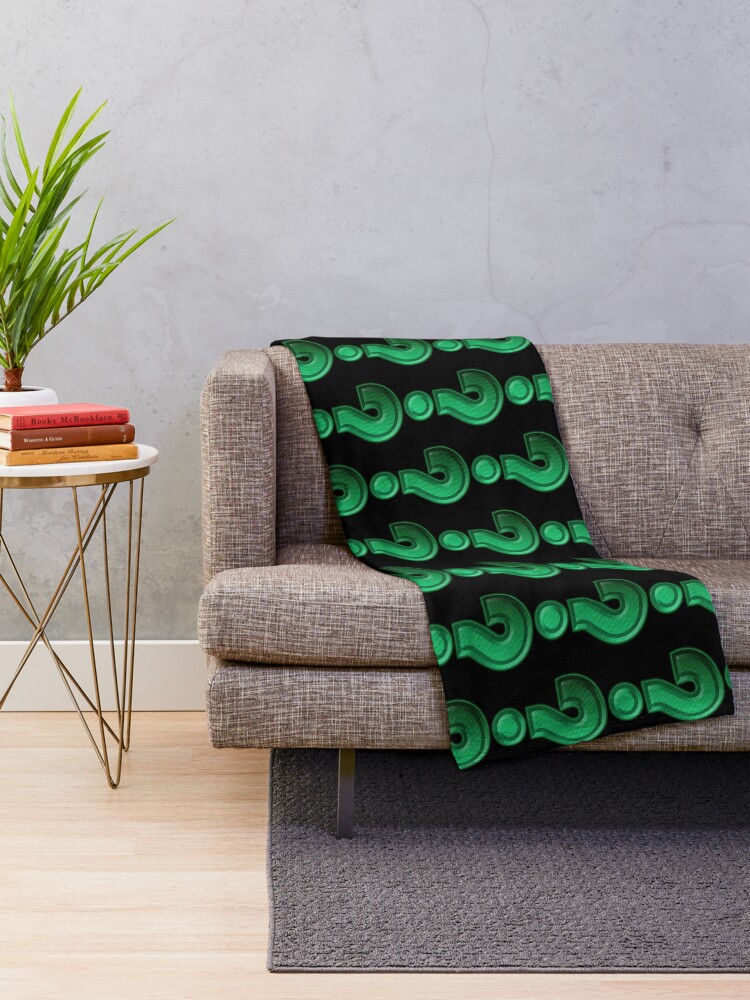 Thumbnail 2 of 6, Throw Blanket, Riddler designed and sold by KalEl7.