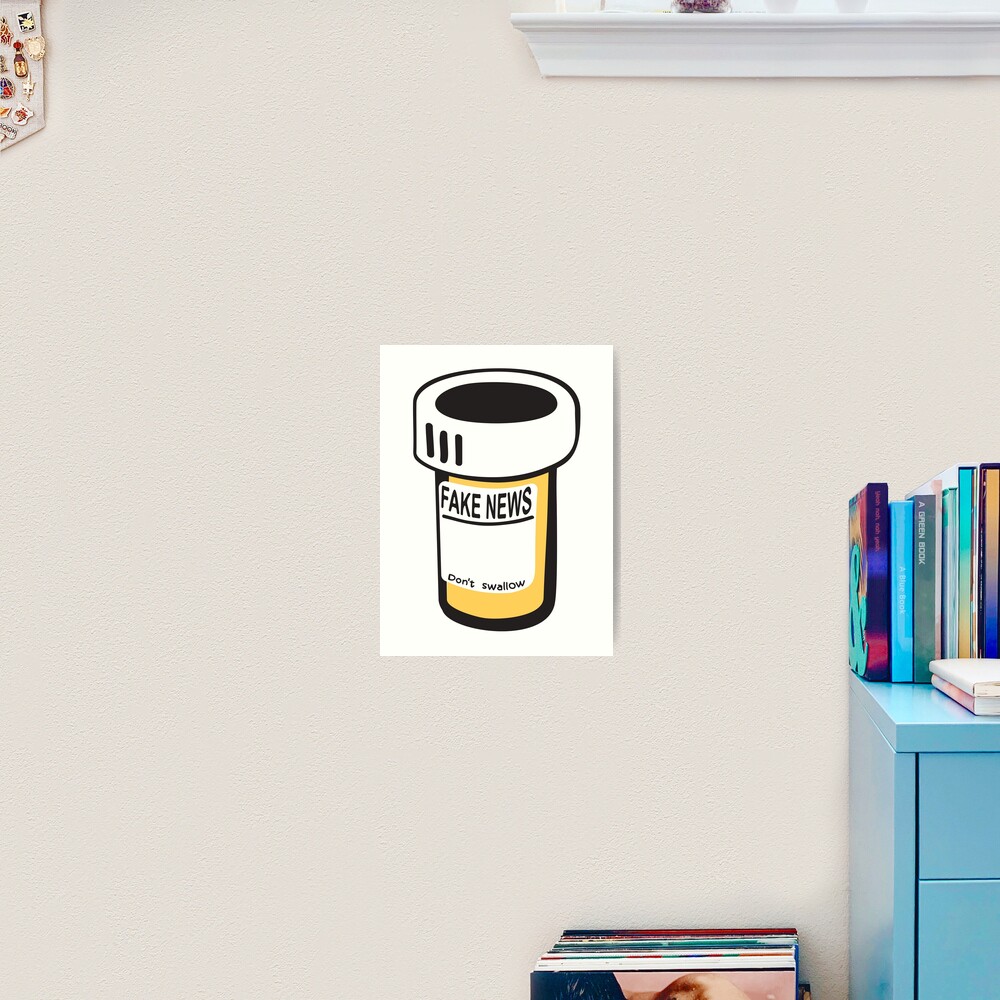 Fake news Art Print
