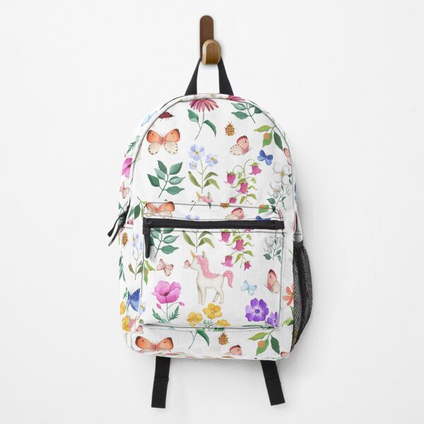 Item preview, Butterfly kisses - watercolour unicorn, flower and butterfly pattern designed and sold by ValliaRose.