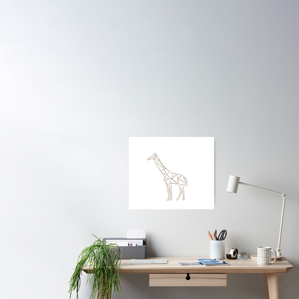 Geometric Giraffe Poster for Sale by sydneybullard