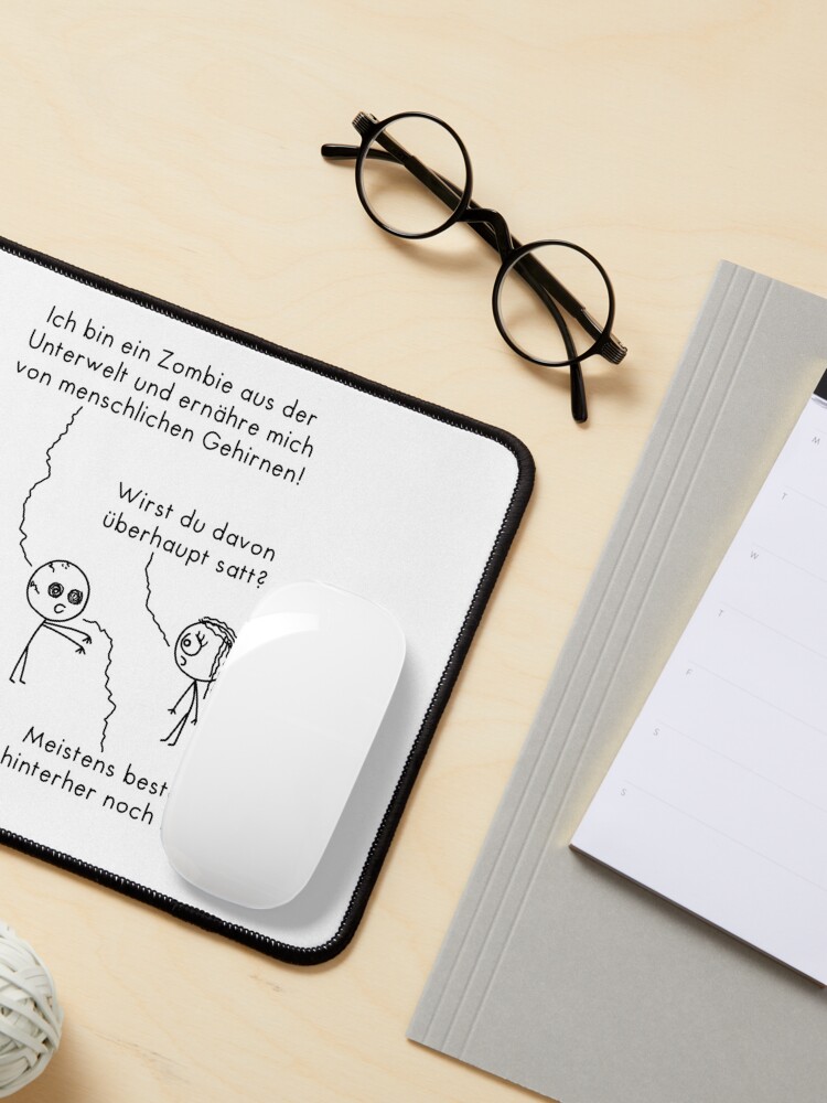 Thumbnail 3 von 5, Mauspad, Zombie-Ernaehrung designt und verkauft von islieb.