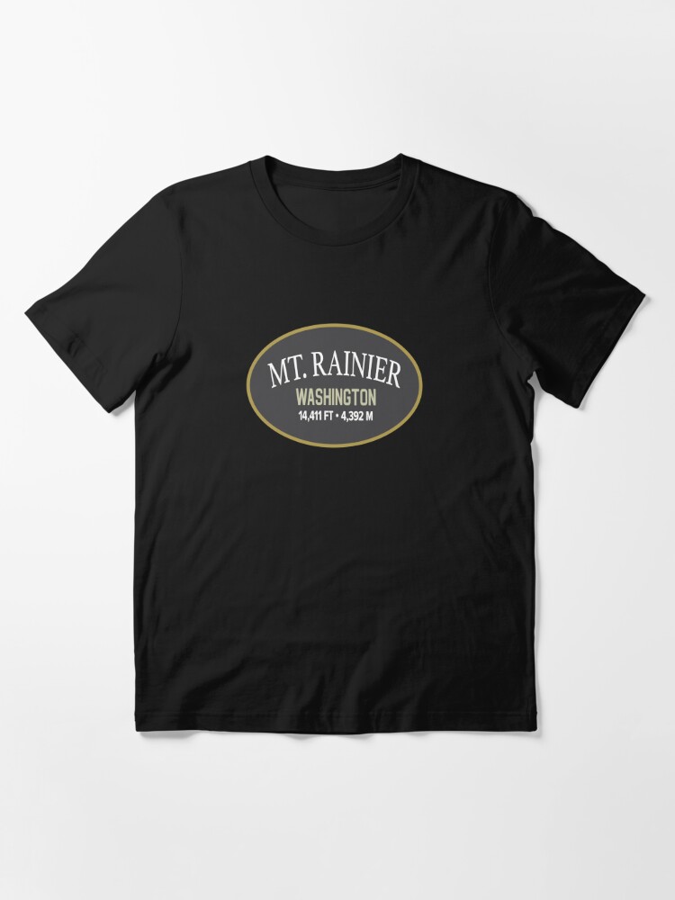 Mt. Rainier Washington, T-Shirt Medium / Gold