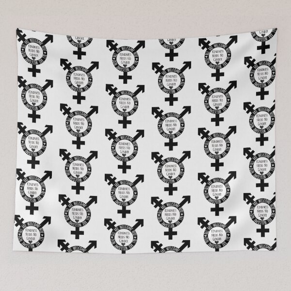 Item preview, Kindness Needs No Gender All Are Welcome Here designed and sold by SurlyAmy.
