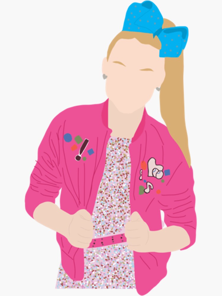 "JoJo Siwa " Sticker by Uplinestarartt | Redbubble
