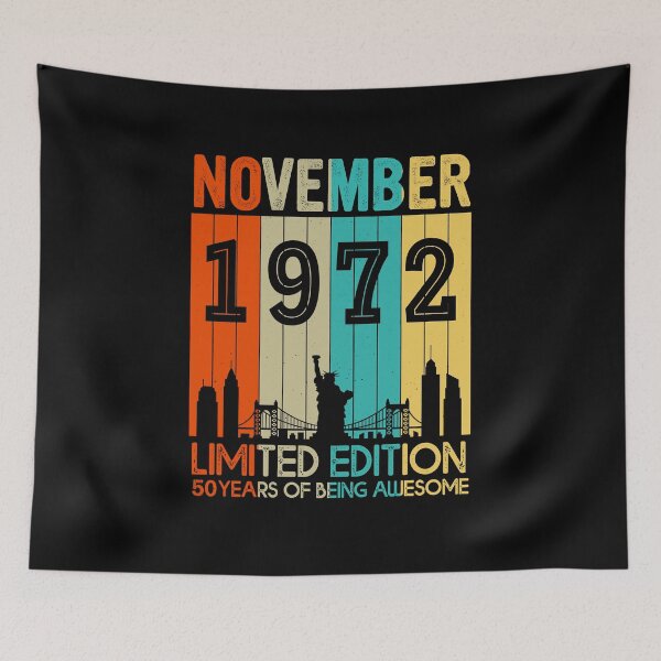 Item preview, November 1972 Limited Edition 50 Years Of Being Awesome designed and sold by AraJordeStore.