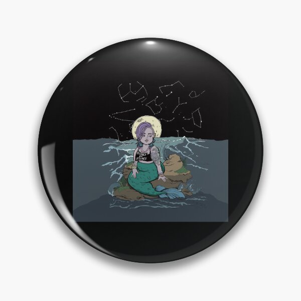 Item preview, Night Swimming- Digital Illustration Chiffon Top designed and sold by ethenfran6.