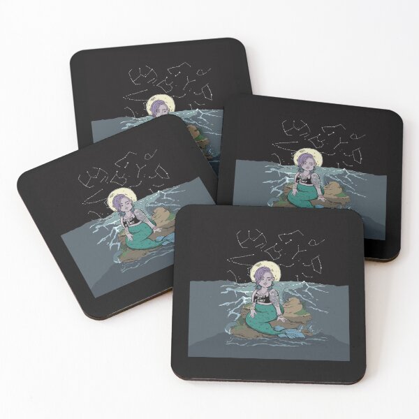 Item preview, Night Swimming- Digital Illustration Chiffon Top designed and sold by ethenfran6.