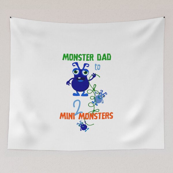 Item preview, Monster Dad to 2 Mini Monsters designed and sold by PawsitiveMum.