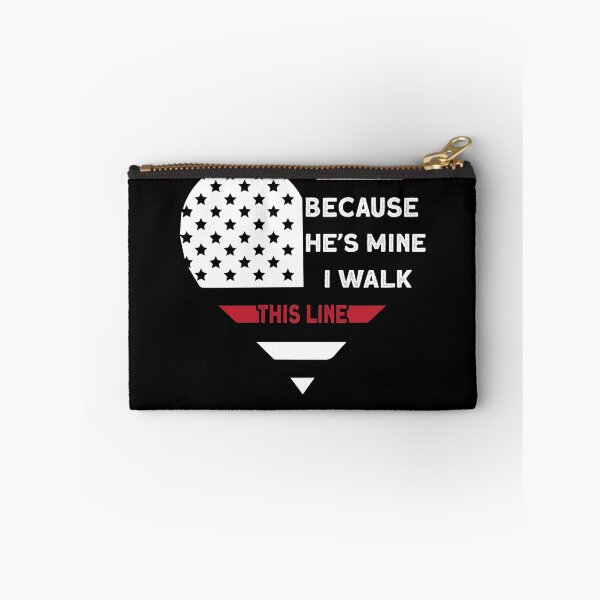Item preview, Because He's Mine I Walk This Line Firefighter Thin Red Line Gear designed and sold by DynamicDesign.