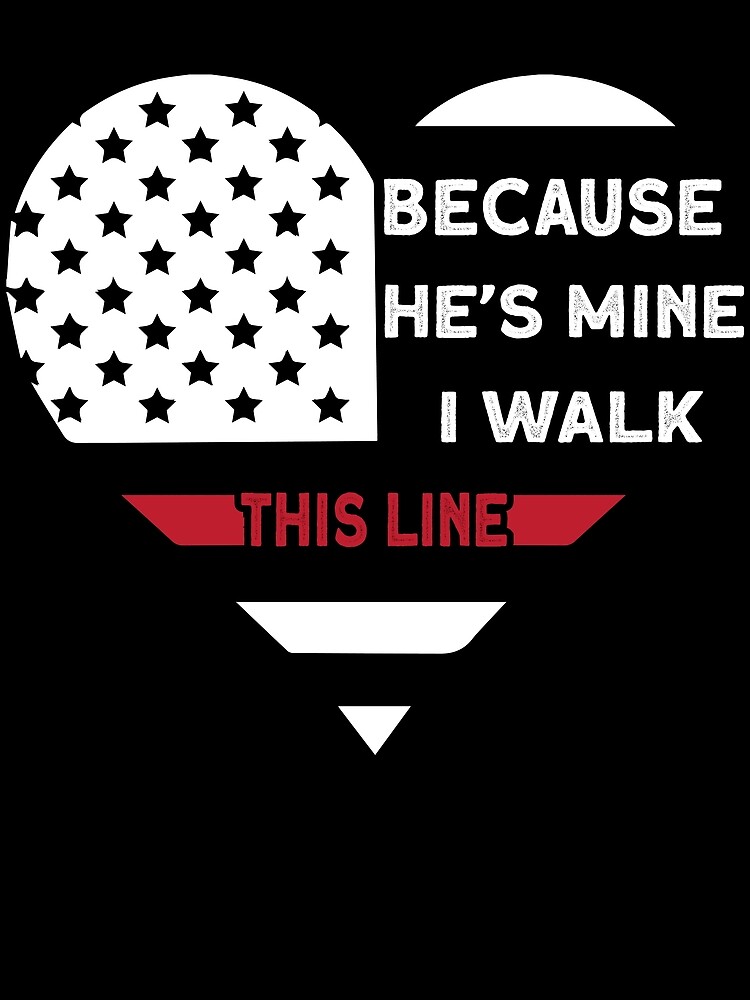 Thumbnail 3 von 3, Tuch, Because He's Mine I Walk This Line Firefighter Thin Red Line Gear designt und verkauft von DynamicDesign.