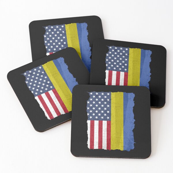 Item preview, US with Ukrainian roots flags American and Ukraine flag Classic T-Shirt designed and sold by JavierBetanct.