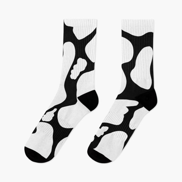 Item preview, Simple White Black Large cow spots Animal Pattern designed and sold by InovArtS.