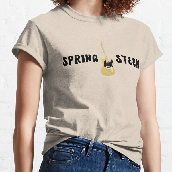 Springsteen Vintage Retro T Shirt Womens 80S Spring V Neck Classic