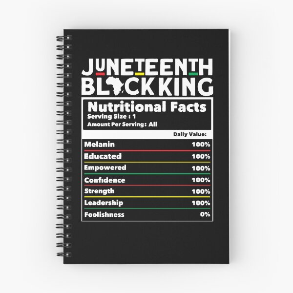 Aperçu de l'œuvre Juneteenth Black King Nutritional Facts Men's Juneteenth Gear créée et vendue par DynamicDesign.