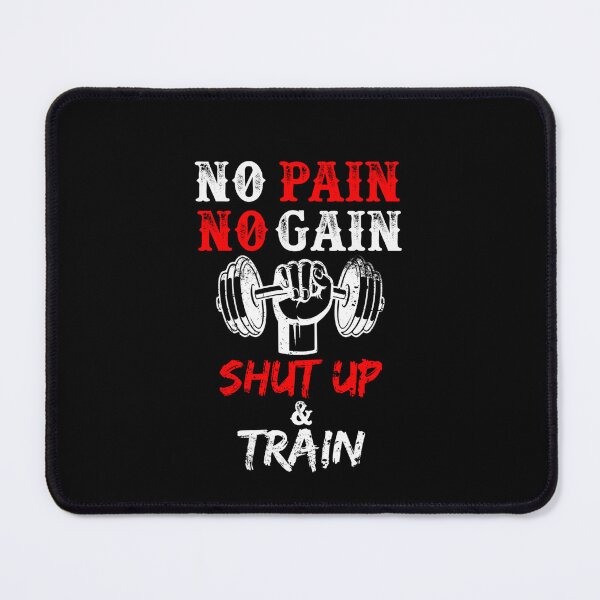 Item preview, No Pain No Gain Shut Up and Train Gym Workout Motivation Classic Shirt Classic designed and sold by SophiaSpen.