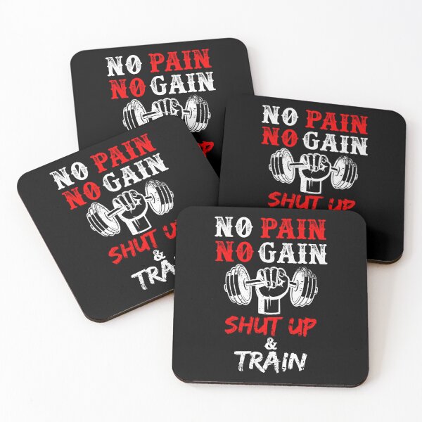 Item preview, No Pain No Gain Shut Up and Train Gym Workout Motivation Classic Shirt Classic designed and sold by SophiaSpen.