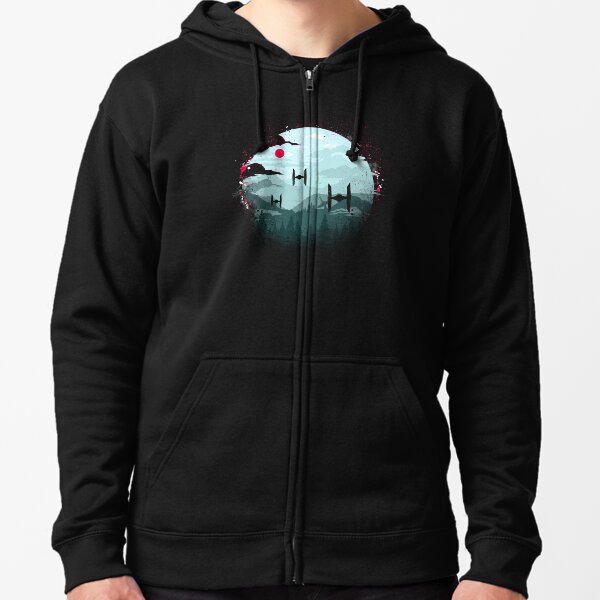 Tie Fighters At Dawn Zipped Hoodie