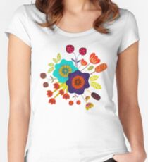 Magical night garden Women's Fitted Scoop T-Shirt