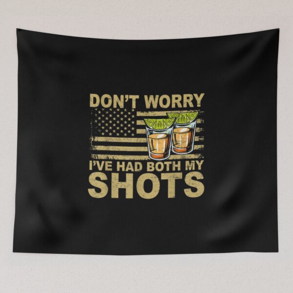Item preview, Don't Worry Had Both My Shots And Booster American flag designed and sold by peachlovey.