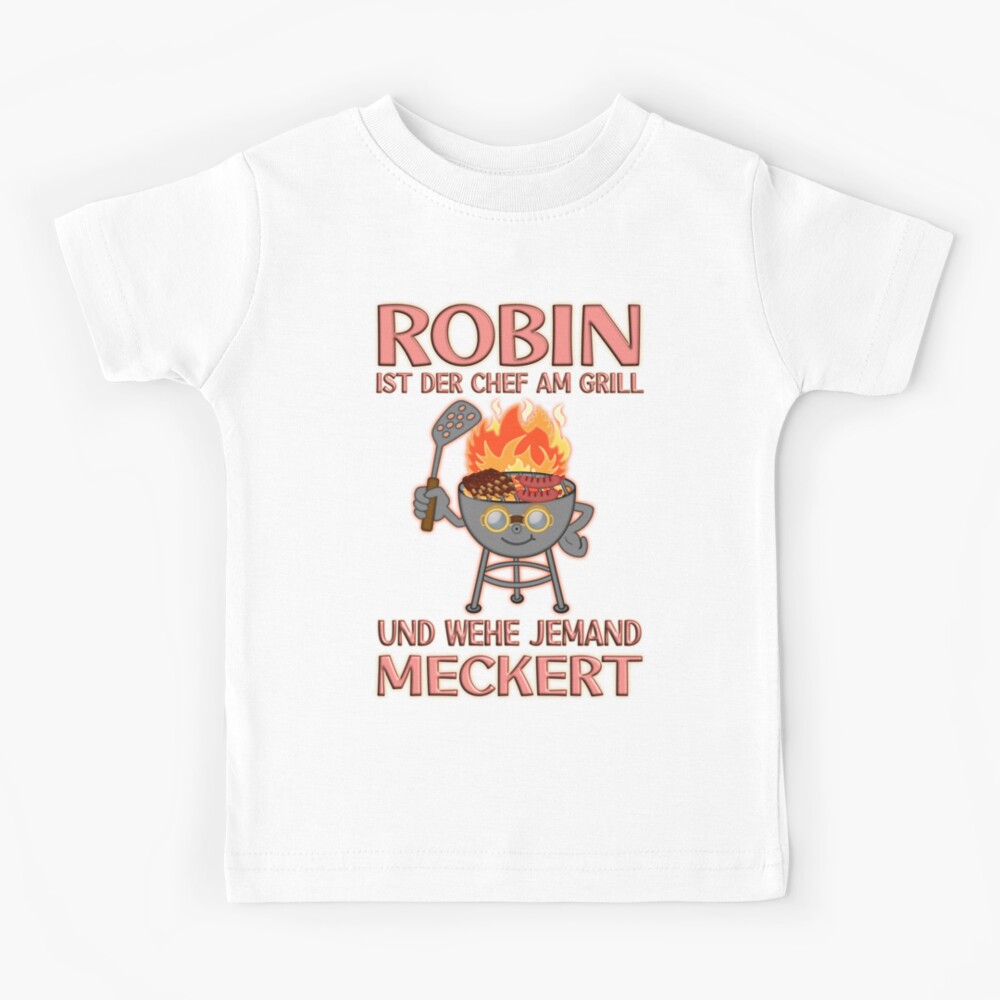 Gemengd Doorbraak Pasen Robin is the chef at the grill - meat version" Kids T-Shirt for Sale by  madrigenum | Redbubble