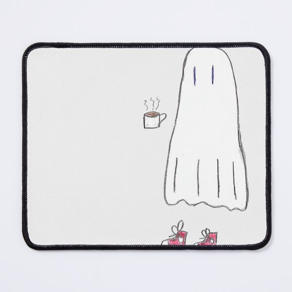 Item preview, Ghost Drinking Morning Coffee in Red Sneakers designed and sold by EndlessMeghan.