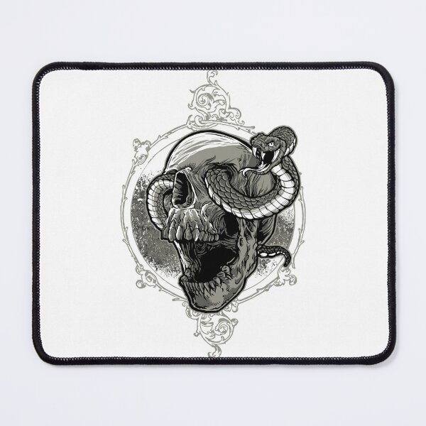 Item preview, SKULL WITH SNAKE designed and sold by Hartics.